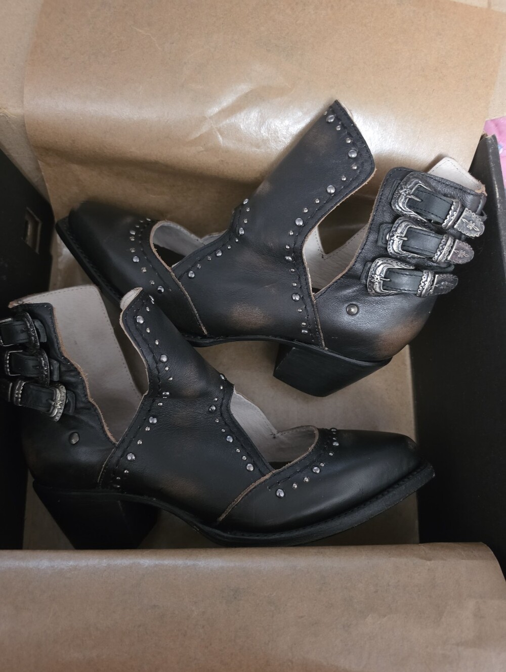 Freebird by Steven Black Pointed Toe Ankle Boot